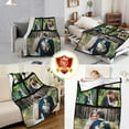 thumbnail image 5 of Custom Blanket with Photo Text Personalized Blanket Customized Throw Blanket for Kid Adult Birthday Anniversary Halloween Christmas Mother Father Girlfriend Valentines Day Gift Blankets, 5 of 5