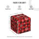 thumbnail image 4 of Fotbe Snowflakes On A Buffalo Plaid Porta Pañuelos Decorativo de Cuero, Caja Cuadrada Moderna para Pañuelos Faciales, Organizador y Dispensador 5x5x5'', 4 of 7