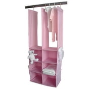 Seed Sprout - Double Closet Organizer, In Pink