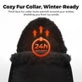 thumbnail image 4 of FitVille Extra Wide Men Winter Slippers Slip-on Diabetic Shoes for Men Non Slip House Slipper, 4 of 6