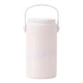 thumbnail image 1 of Taza de té de acero inoxidable con colador - vaso aislante al vacío de 550 ml, diseño floral, tapa impermeable, vaso portátil para pajita para bebidas calientes y frías, 1 of 2