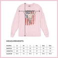 thumbnail image 7 of Cowboy Country Steer Head Long Sleeve T-shirt Vintage Cow Skull American Flag, 7 of 7