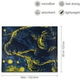 thumbnail image 2 of Starry Night Sasquatch Fleece Blanket, Super Soft Cozy Throw Blanket Lightweight, Fuzzy Comfy, Flannel, Fit for Couch, Sofa, Bed, Dorm, 2 of 5