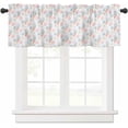 thumbnail image 2 of Windows Curtains Valance, Ice Cream Summer Dessert Starfish Short Kitchen Window Treatment Curtain, Holiday Rustic Farmhouse Rod Pocket Valances for Living Room/Bedroom 54x18 Inch, 2 of 5