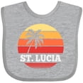 thumbnail image 3 of Inktastic St Lucia Vacation Travel Cruise Boys or Girls Baby Bib, 3 of 4