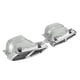 thumbnail image 2 of Tubo 2 uds terminales de escape cuádruples de acero inoxidable aptos para MercedesAMG A45 W176 CLA45 C117 2013-2018 plateado ANGGREK Otros, 2 of 8