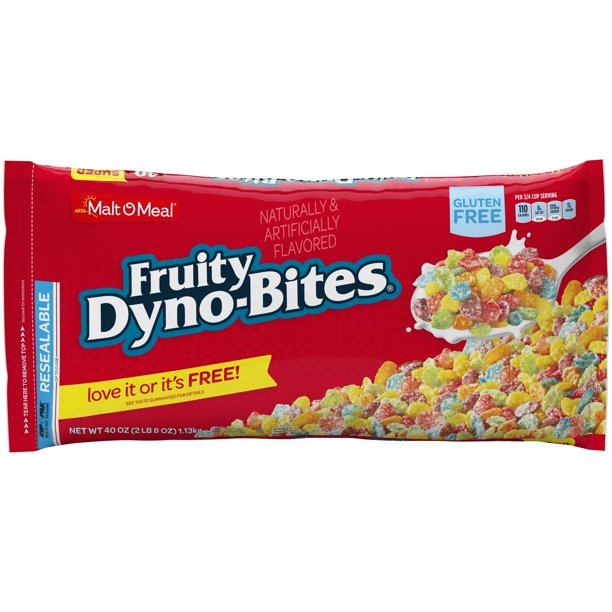 MaltOMeal Fruity DynoBites Gluten Free Cereal 40 oz. Bag Walmart