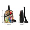 thumbnail image 4 of Lsque Mario Pattern Chest Package – Foldable Waterproof Chest Bag with Adjustable Shoulder Strap, Double Zipper Compartments & D-Buckle Design, 4 of 7