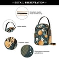 thumbnail image 4 of FORMRS Crossbody Bag for Women Quilted Travel Shoulder Cell Phone Purse with Chain Strap Handbag, Green Oranges, 4 of 7