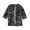 Black - degasgreyblkcbo, variant on ANNE KLEIN $159 Womens New 4271 Gray Printed Open Cardigan 3/4 Sleeve Top 8 B+B