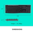 thumbnail image 2 of Logitech MK270 Wireless Keyboard & Mouse Combo Travel Home Office Modern Bundle for PC & Laptop, Pack of 2, 2 of 9
