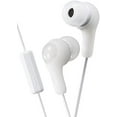 thumbnail image 1 of JVC Cool and Comfortable Gumy Plus Earbuds w Mic & Remote, White (HAFX7MW), one Size, 1 of 5