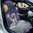 thumbnail image 2 of FOR U DESIGNS Galaxy Spaceman Print Car Seat Cover Universal Front Seats Protector, Running Towel for Gym Workout, Swimming, Beach and Hiking, Front Seat Covers for Trucks SUV Van Sedan, 2 Pack, 2 of 7