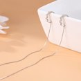 thumbnail image 4 of NETSENG 925 Argent Sterling Manchette Boucles d'Oreilles Wrap Pompon Boucles d'Oreilles pour les Femmes Adolescentes Boucles d'Oreilles Enfileuse Chaîne, 4 of 6