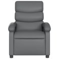 thumbnail image 2 of vidaXL Fauteuil Inclinable de Massage en Similicuir Gris, 2 of 5