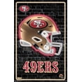 thumbnail image 2 of NFL San Francisco 49ers - Neon Helmet 23 Canvas Wall Poster, 22.375" x 34", 2 of 4