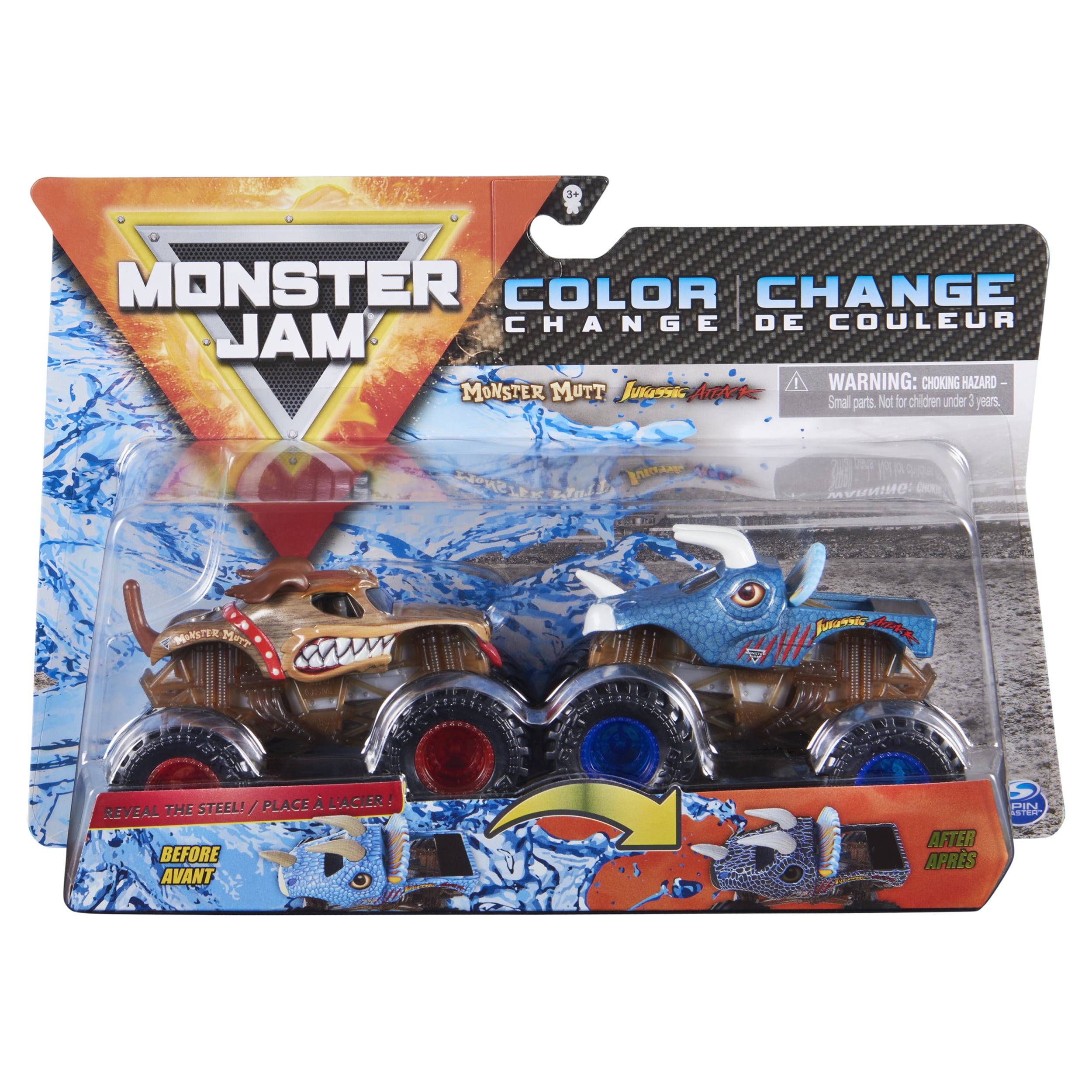 Monster Jam Official Monster Mutt Vs Jurassic Attack Color Changing Die Cast Monster Trucks 1 64 Scale Walmart Com Walmart Com Monster Jam Official Monster Mutt Vs Jurassic Attack Color Changing Die Cast Monster Trucks 1 64 Scale Walmart Com Walmart Com