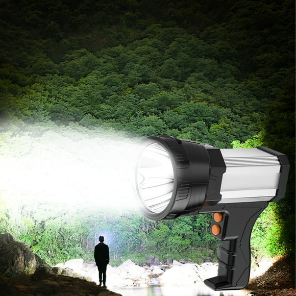 Under 10,Lamps & Lighting,Strong Flashlight | Rechargeable Long Battery Life Outdoor Flashlight | Long-Range Handheld Searchlight for Emergency, Hiking, Camping, and Household Use, MIANHT
