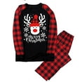 thumbnail image 2 of DuAnyozu Famliy Matching Pajama Sets With Santa Claus Patterns Christmas Sleepwear Jammies for Men Women Kids Xmas Clothes, 2 of 10