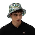 thumbnail image 5 of Vsdgher Green Leopard Print Bucket Hat for Men&Women Bucket Hat Reversible Summer Double-Side-Wear Travel Gardening, Beach, Camping, Hiking, Fishing Cap, 5 of 5
