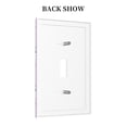 thumbnail image 4 of Kll Violet Wall Plate,Gloss Finish,Standard Size 1 - 5" X 3", Polycarbonate Thermoplastic,Electric Receptacle Plug Covers, 4 of 8