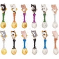 thumbnail image 2 of Alloy 12pcs Spoon Alloy Charms Wire Wrapped Spoon Pendants with Enamel Cat Wire Wrapped Necklace Spoons Charms Spoon Kichten Pendants for Jewelry Making DIY Craft Necklace Bracelet KeyChain, 2 of 6