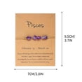 thumbnail image 3 of Xihbxyly Pulsera de Piedra de La Suerte, Temática de Constelaciones Vintage, Piedra Natural, Tarjeta Del Signo Del Zodíaco, Regalo Familiar, Buena Fortuna, Diseño Ajustable, 3 of 3