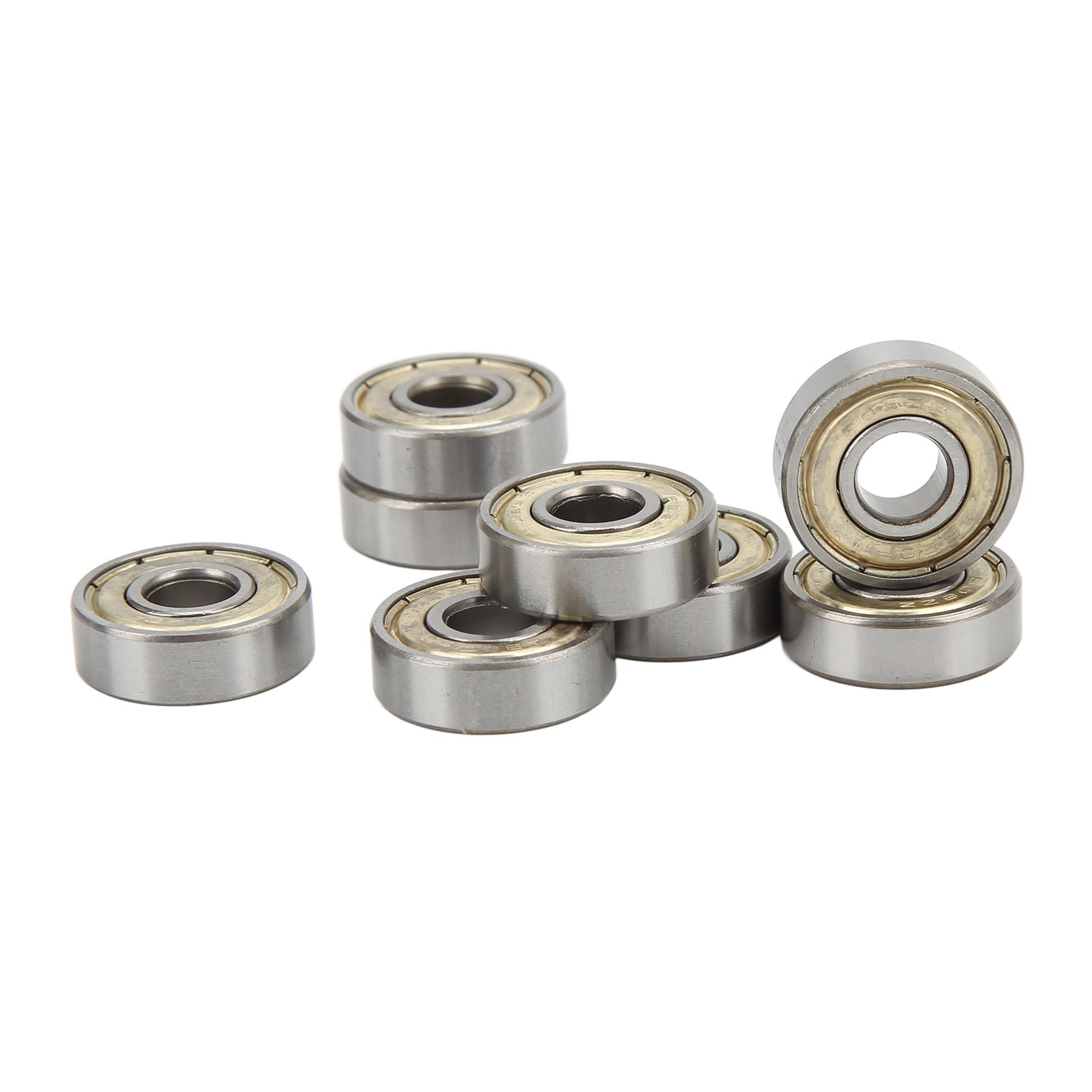 Lot De 10 Roulements à Billes 608zz – Double Joint, Acier Carbone, Grande Vitesse, Pour Skateboard, Scooter, Roller, Patins