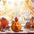 thumbnail image 5 of Animal Pumpkin Figurines – Halloween Funny Resin Farm Statue, Cute Cow Duck Sheep Pig Chicken for Fall Thanksgiving Table Centerpiece, Harvest Season Decor, 5 of 6