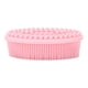 thumbnail image 3 of Cepillo exfoliante corporal de silicona, cepillo de masaje para baño de bebé, cepillo de fregado para el cuero cabelludo y ducha, color rosa, 3 of 8