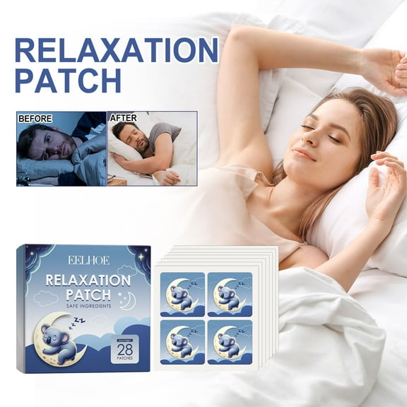Natural Sleep Support Patch, Herbal Relaxation Patches, Anxiety Relief Sleep Aid, Nighttime Sleep Enhancer, Better Sleep Quality Solution, Drug-Free Sleep Patch for Adults