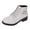 Gray, variant on Women’s Side Zip Lace Up Combat Ankle Boots, Metal Buckle Strap Low Block Heel Lug Sole Short Booties, Round Toe Fall Shoes Blue 5.5(36)