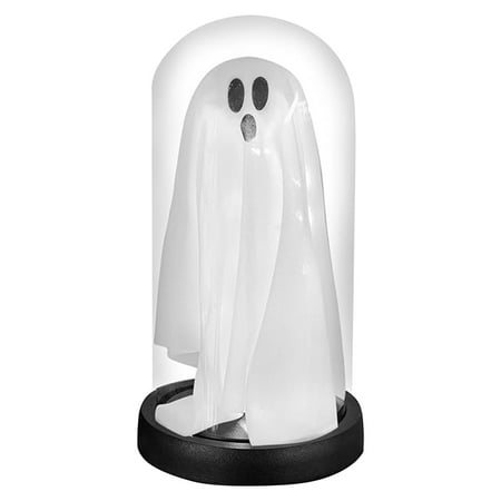 

Halloween Decorations Light Up Ghost in Glass Cloche Halloween Indoor Night Light Halloween Decor Cute Ghost with Light for Home Kitchen Mantel Tabletop Party Decor and Holiday Decorations