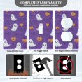 thumbnail image 3 of Yayeee Blank Wall Plate Cover 1-Gang 4.5"x2.7" Home Unused Decorative Outlet, Halloween Purple Ghosts, 3 of 7