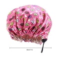 thumbnail image 2 of Minnieouse Gorro de dormir de noche para niños con hebilla ajustable, gorros de satén de doble cara, bonitos gorros para dormir, gorros para el hogar, Sombreros rosa hoja Minnieouse AP008895-09, 2 of 6