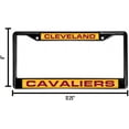 thumbnail image 3 of Cleveland Basketball Cavalier's Black Metal (Set of 2) Laser Cut License Plate Frames, 3 of 6