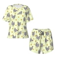 thumbnail image 4 of Picia Funny Chicken Pajamas Sets for Women Soft Short-Sleeved Pjs with Lounge Shorts Two Piece Sleepwear-XX-Large, 4 of 9