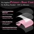 thumbnail image 4 of Press On Toenails QIEK French Tips Baby Pink 270 unidades para mujer, 4 of 8