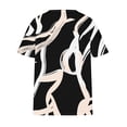 thumbnail image 4 of Aloohaidyvio Plus Size Shirts for Women,Soft Trendy Tops for Women Summer Short Sleeve Trendy Print T-Shirt Casual V Neck Tunic Blouse Loose Basic Tee, 4 of 5