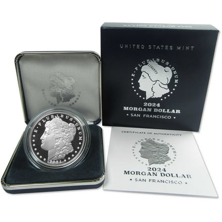 2024 S Morgan Dollar Choice Proof .999 Silver $1 Coin OGP COA