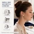 thumbnail image 3 of 925 Silver Plated Earrings Back for Ears,Replacement Locking Earring Backs for Studs, 3 of 10
