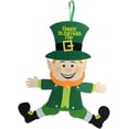 thumbnail image 4 of Saint Patrick’s Day Decor Felt Leprechaun Hanging Wall Door Holiday Irish Party Décor for Indoor Outdoor (2 Pack), 4 of 5