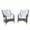 Gray, variant on Direct Wicker Outdoor Patio Rattan Dining Chairs Set of 2, Brown Wicker Chairs with 3 inch Seat Cushions