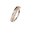 Rose Gold, variant on Nose & Cartilage Bendable Hoop Ring with CZ Paved Half Circle Line 18g or 20g