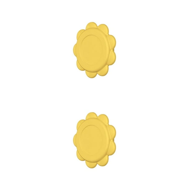 Toystoory Gancho de enchufe de 2 piezas, de mando a distancia de plástico montado en la pared, colgador de toma de corriente, Amarillo 2piezas