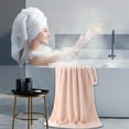 thumbnail image 4 of Toalla de baño de terciopelo de doble cara | Microfibra coral suave, absorbente y ligera | Toalla de playa deportiva de secado rápido | Toalla multiusos para baño y ducha, 4 of 5