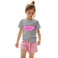 thumbnail image 5 of XEGLSBU Girls Shirts Size 12-16 Girl's Birthday Cute Shirts and T Shirt Short Sleeve (1Y 13Y) Grey Size 3-4 Years, 5 of 6