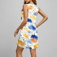 thumbnail image 5 of JTZGDY Summer Dresses for Women Casual Floral Pattern Print Sleeveless Round Neck Graphic T-Shirts Dress Loose Flowy Comfy Tunic Dress Fashion Beach Tank Sundress with Pockets Multicolor#20 M, 5 of 7