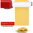 thumbnail image 5 of Pasta Maker Attachment for Kitchenaid/Cuisinart Stand Mixers, FDA Certified Noodle Maker- Pasta Roller Fettuccine Spaghetti Cutter 3 in 1, Pasta Roller and Cutter Set with Cleaning Brush, 5 of 8