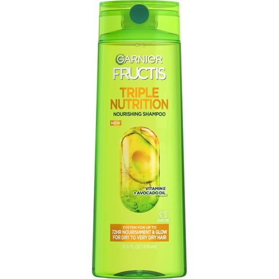 Garnier Fructis Triple Nutrition Shampoo, Dry to Very Dry Hair, 12.5 fl. oz.
